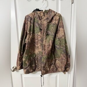 Vintage Realtree Hunting Camo Windbreaker Jacket XL 90s